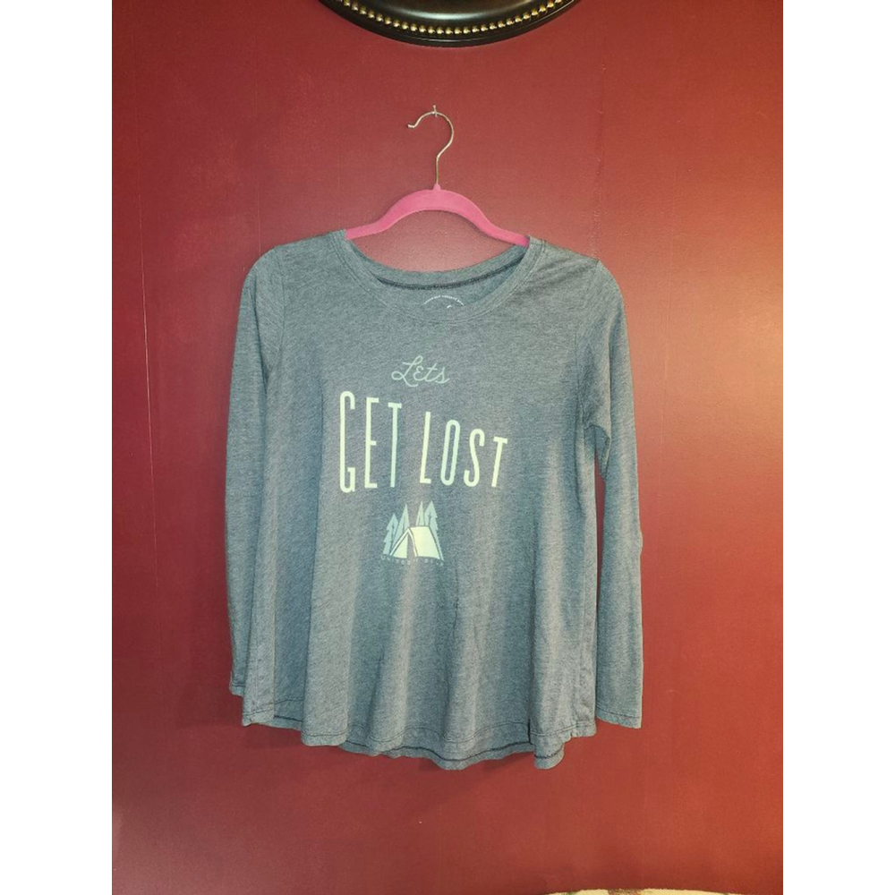 Women's United By Blue Gray "Lets Get Lost" Long Sleeve Tee M